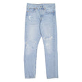 LEVI'S 501S Jeans Distressed Womens Blue Skinny Straight Stone Wash W26 L28