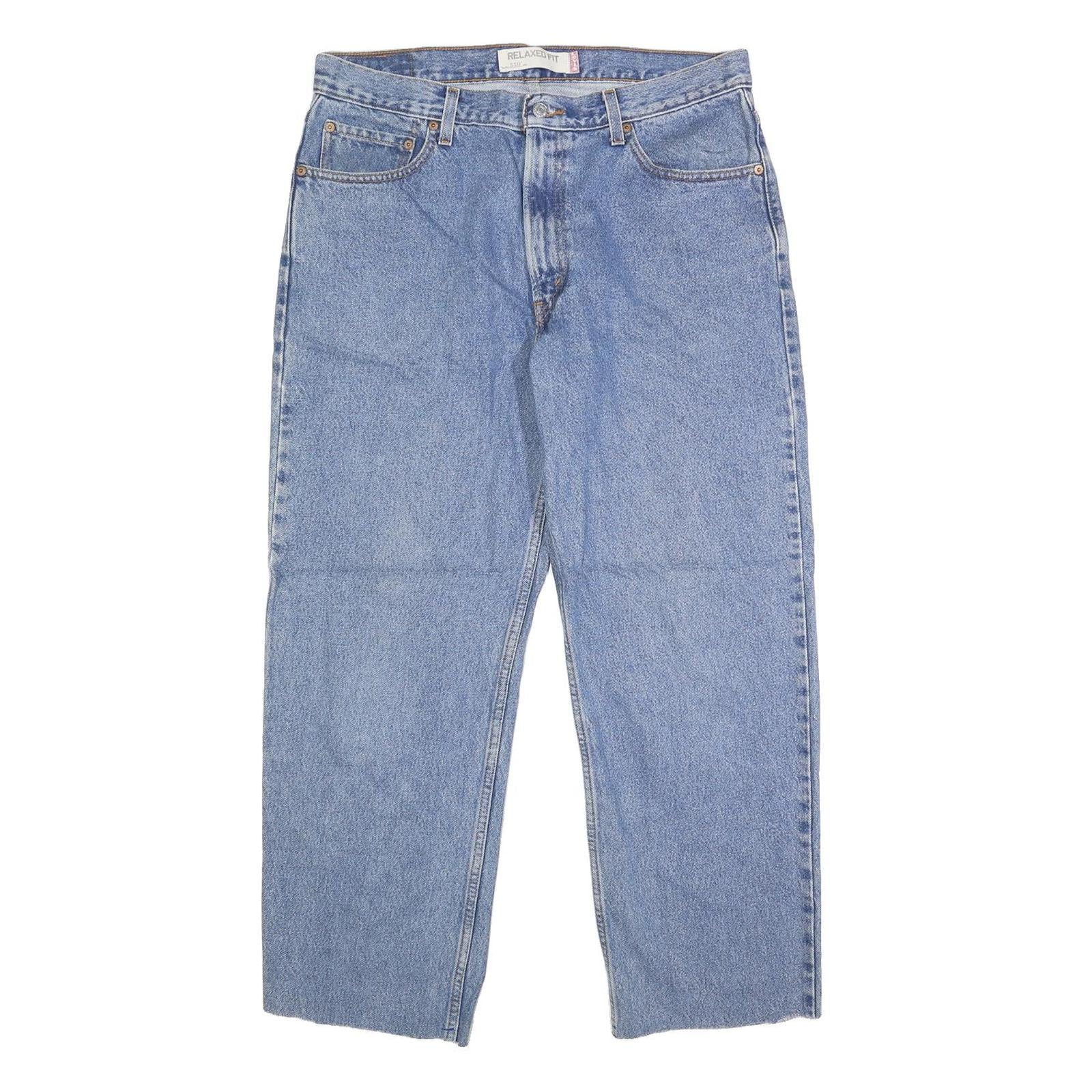 LEVI'S 550 Tapered Mens Jeans Blue Relaxed Tapered Denim Medium W36 L28 Classic