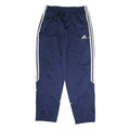 ADIDAS Mens Joggers Blue & White L W32 L30 Classic Tapered