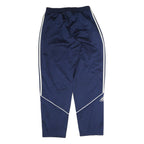 ADIDAS Mens Joggers Blue & White L W32 L30 Classic Tapered