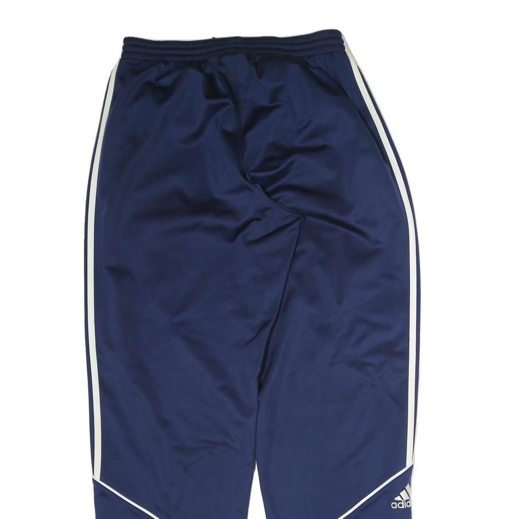 ADIDAS Mens Joggers Blue & White L W32 L30 Classic Tapered