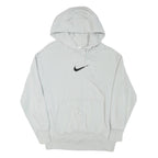 NIKE Mens White Hoodie XS Cotton Blend Pullover Drawstring Pocket Casual