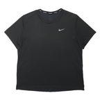 NIKE Mens Black Running T-Shirt L Short Sleeve Crew Neck Lightweight Sportswear