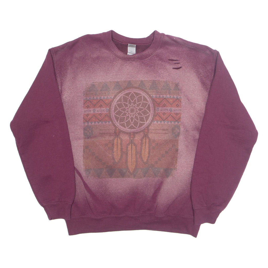 GILDAN Dream Catcher Womens Sweatshirt Maroon M