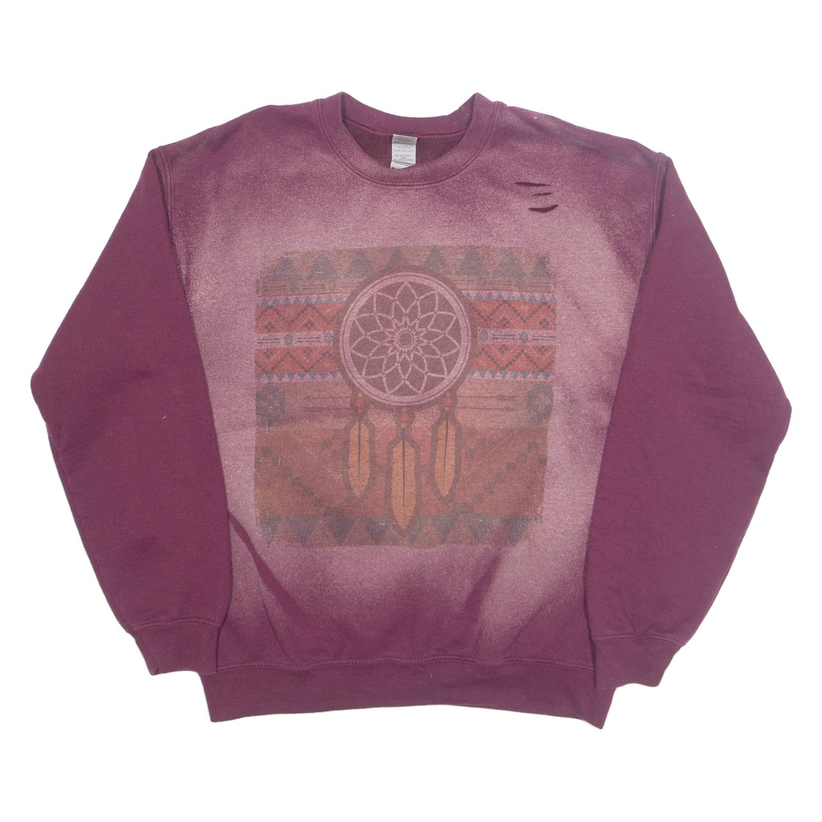 GILDAN Dream Catcher Womens Sweatshirt Maroon M