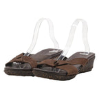 COLUMBIA Slider Sandals Brown Leather Womens UK 9