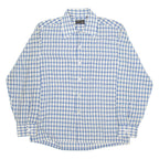 JCPENNEY Mens Shirt White Check Long Sleeve M