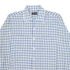 JCPENNEY Mens Shirt White Check Long Sleeve M