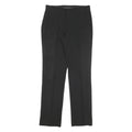 PEACOCKS Womens Black Regular Leg Trousers W28 L30 Smart Zip Closure