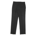 PEACOCKS Womens Black Regular Leg Trousers W28 L30 Smart Zip Closure