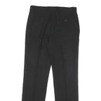 PEACOCKS Womens Black Regular Leg Trousers W28 L30 Smart Zip Closure