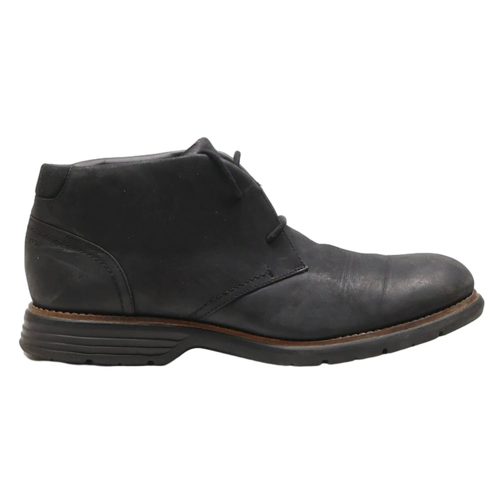 ROCKPORT Chukka Boots Black Leather Mens UK 10