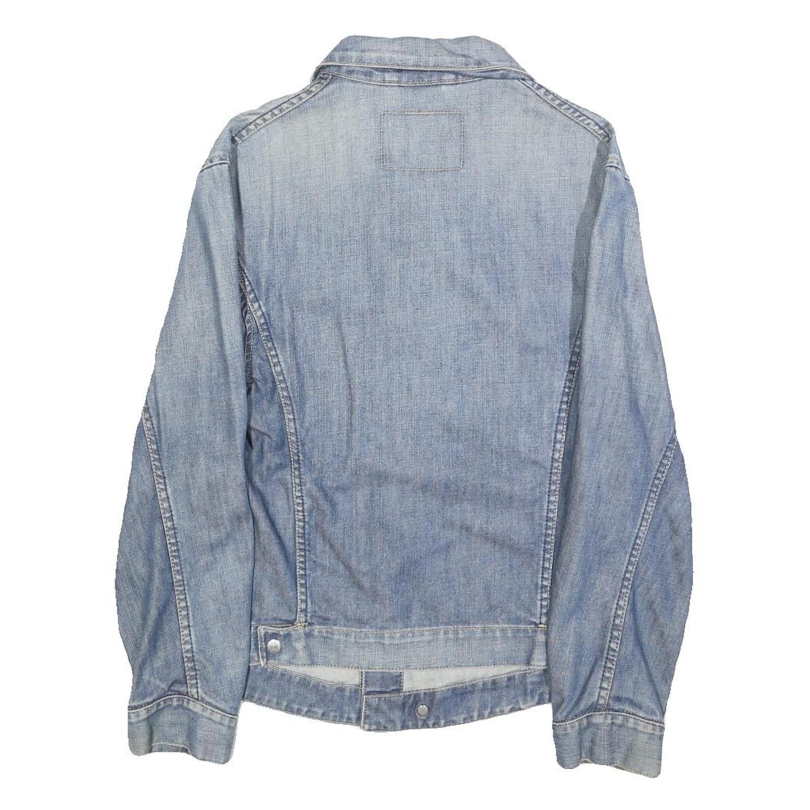 LEVI'S Womens Blue Denim Jacket S Cotton Blend Button Closure Classic Fit