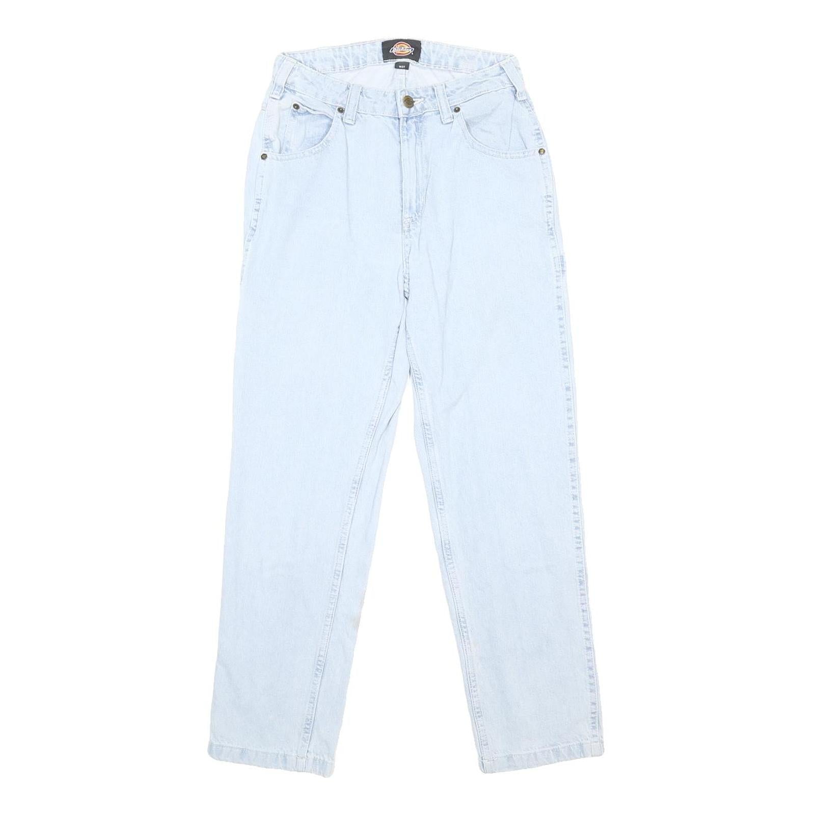 DICKIES Mens Light Blue Regular Fit Straight Denim Jeans Cotton Blend W27 L29