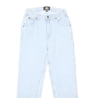 DICKIES Mens Light Blue Regular Fit Straight Denim Jeans Cotton Blend W27 L29