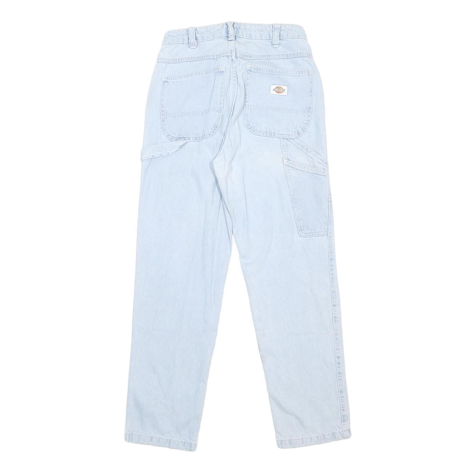 DICKIES Mens Light Blue Regular Fit Straight Denim Jeans Cotton Blend W27 L29