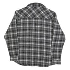 KARL KANI Mens Black & White Plaid Cotton Blend Button Jacket L Woven Casual