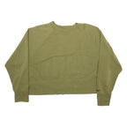 NIKE Cropped Womens Sweatshirt Green L