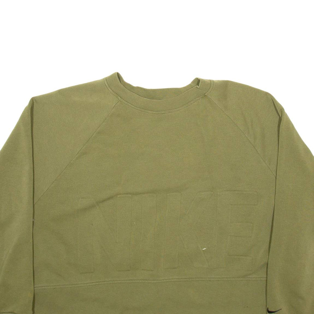 NIKE Cropped Womens Sweatshirt Green L