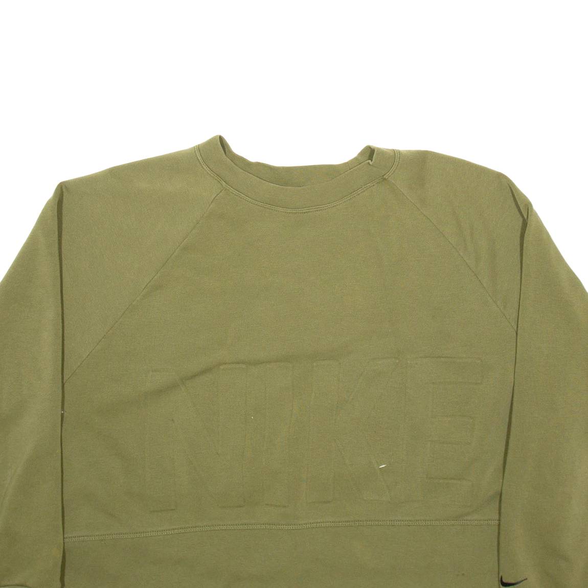 NIKE Cropped Womens Sweatshirt Green L