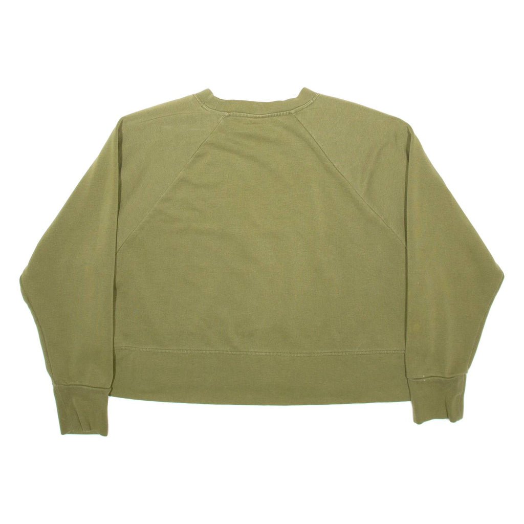 NIKE Cropped Womens Sweatshirt Green L