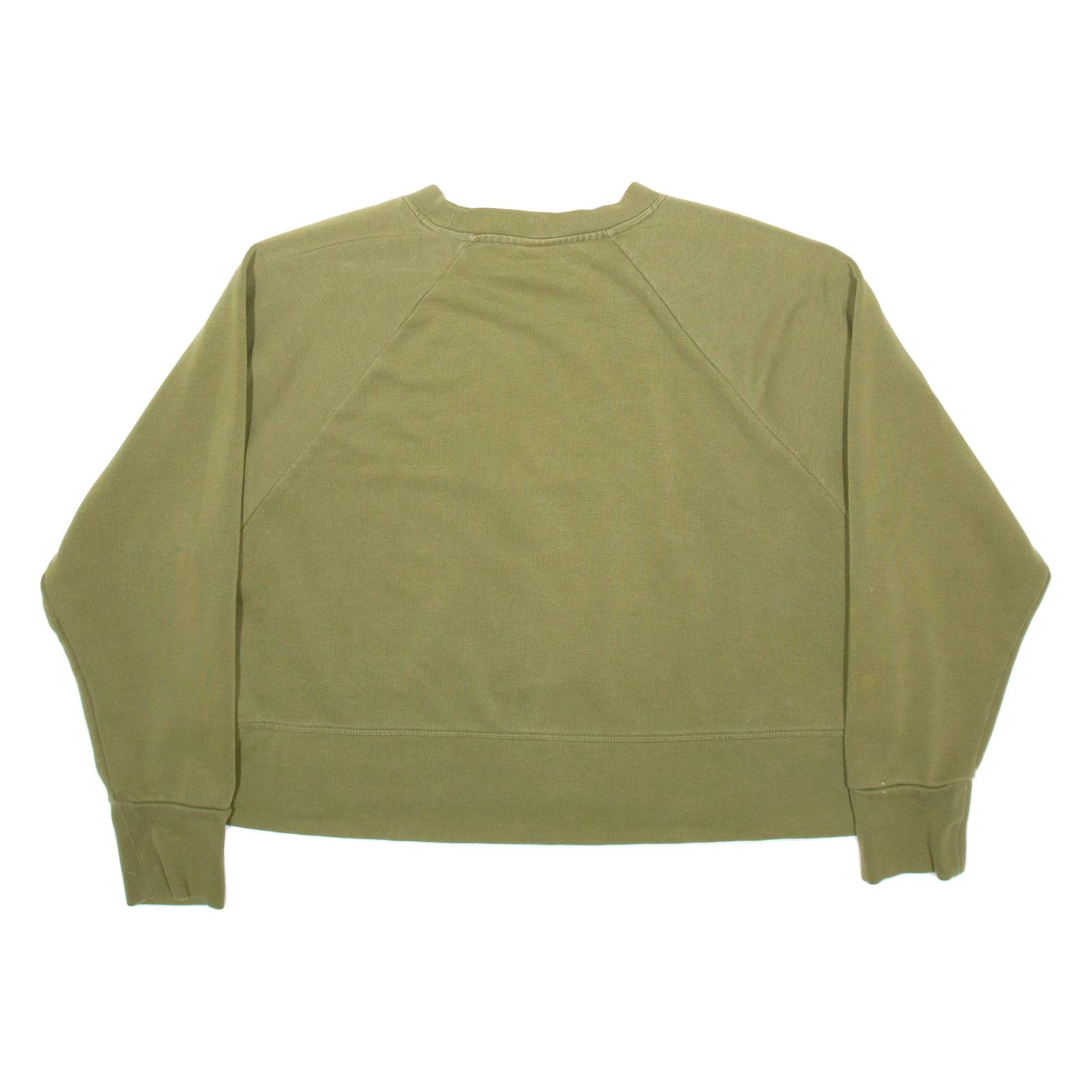 NIKE Cropped Womens Sweatshirt Green L