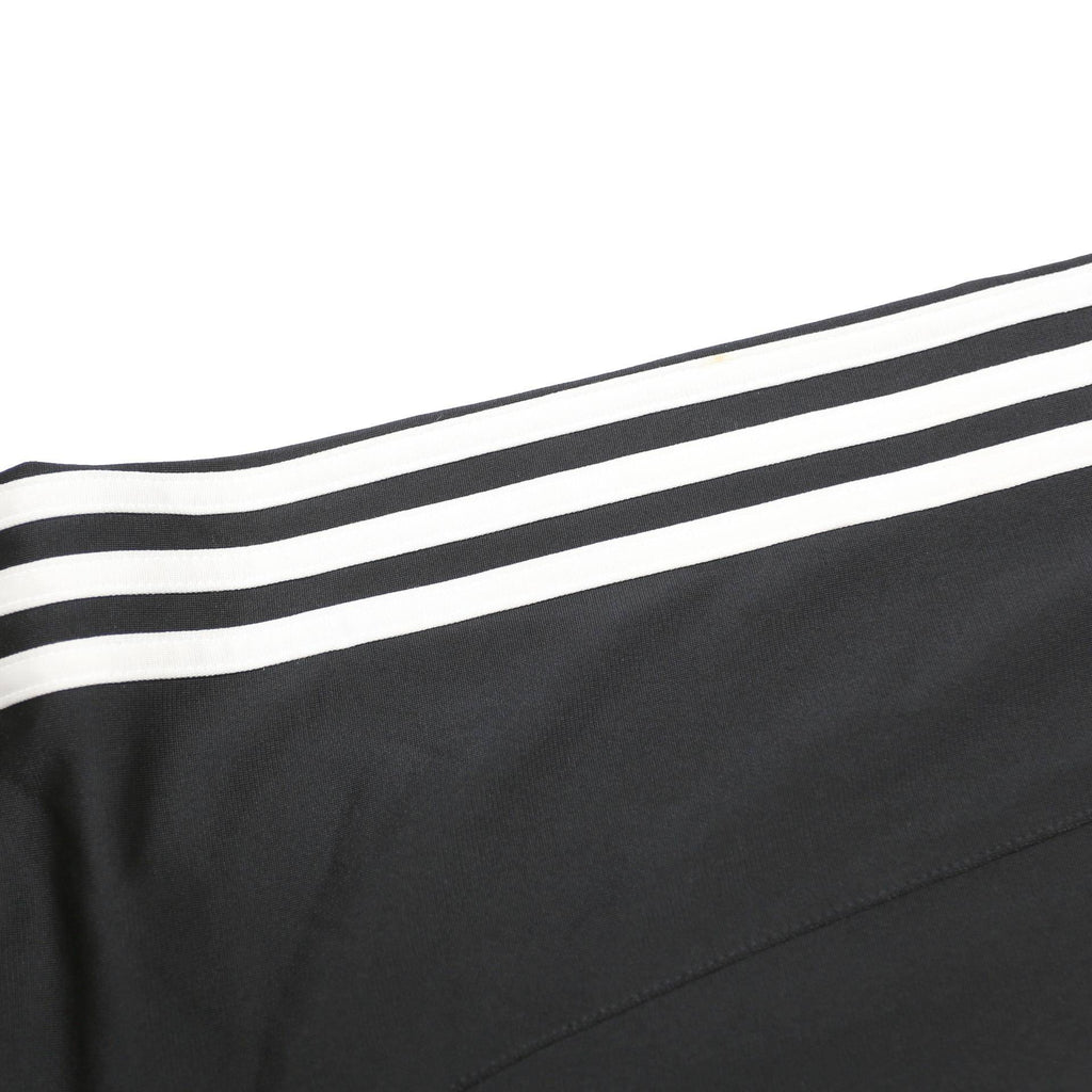 ADIDAS Mens Black & White Logo Zip Jacket M Polyester Track Sportswear