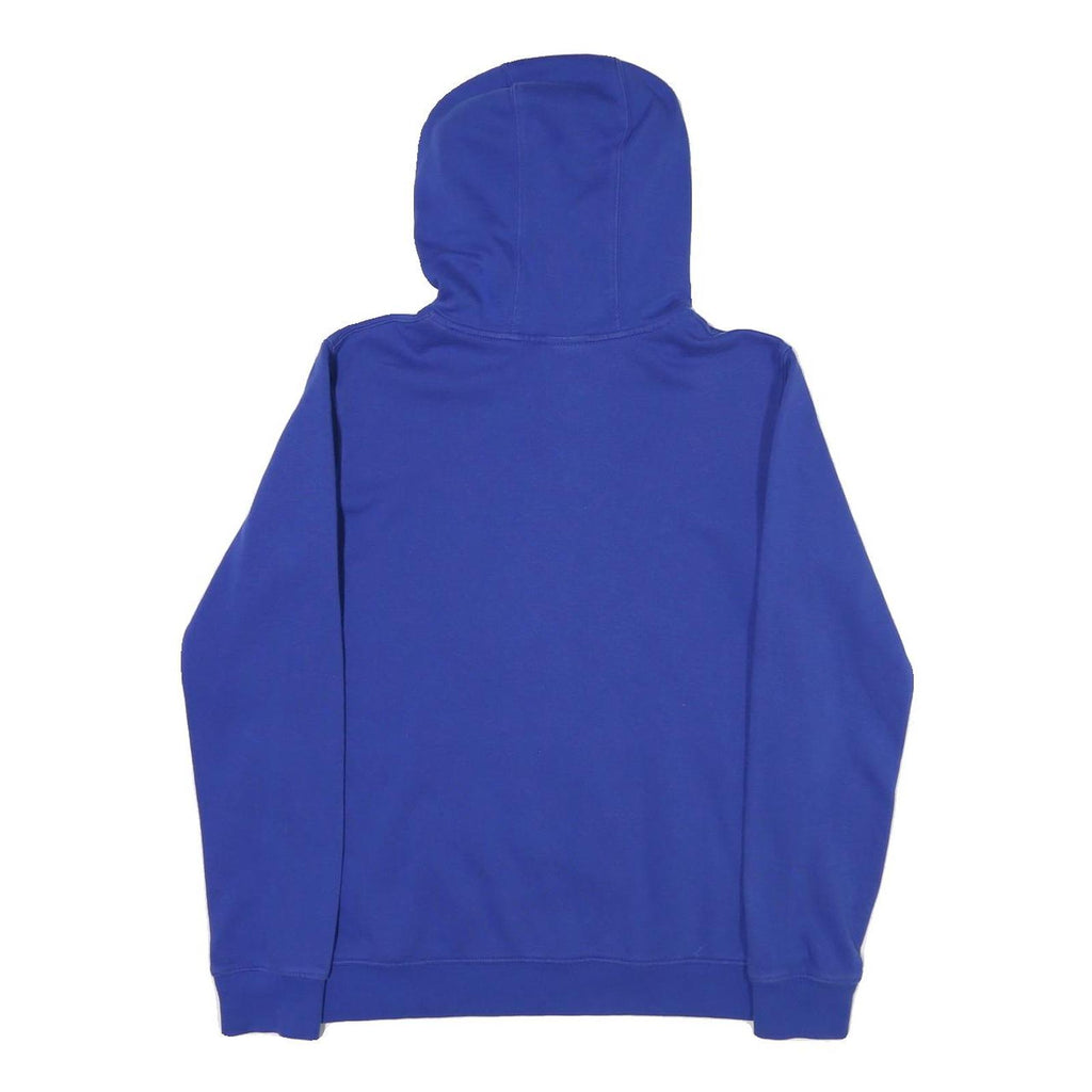 NIKE Mens Blue Hoodie XL Cotton Blend Pullover Swoosh Logo Casual Wear