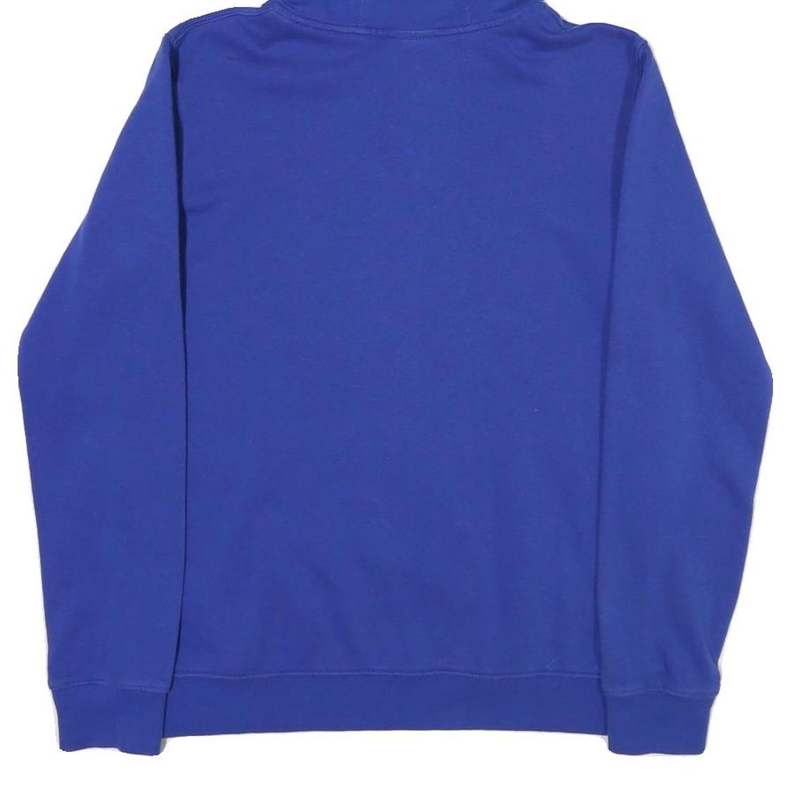 NIKE Mens Blue Hoodie XL Cotton Blend Pullover Swoosh Logo Casual Wear