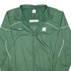 NIKE Mens Green Spartan Track Jacket XL Polyester Blend Zip Sportswear