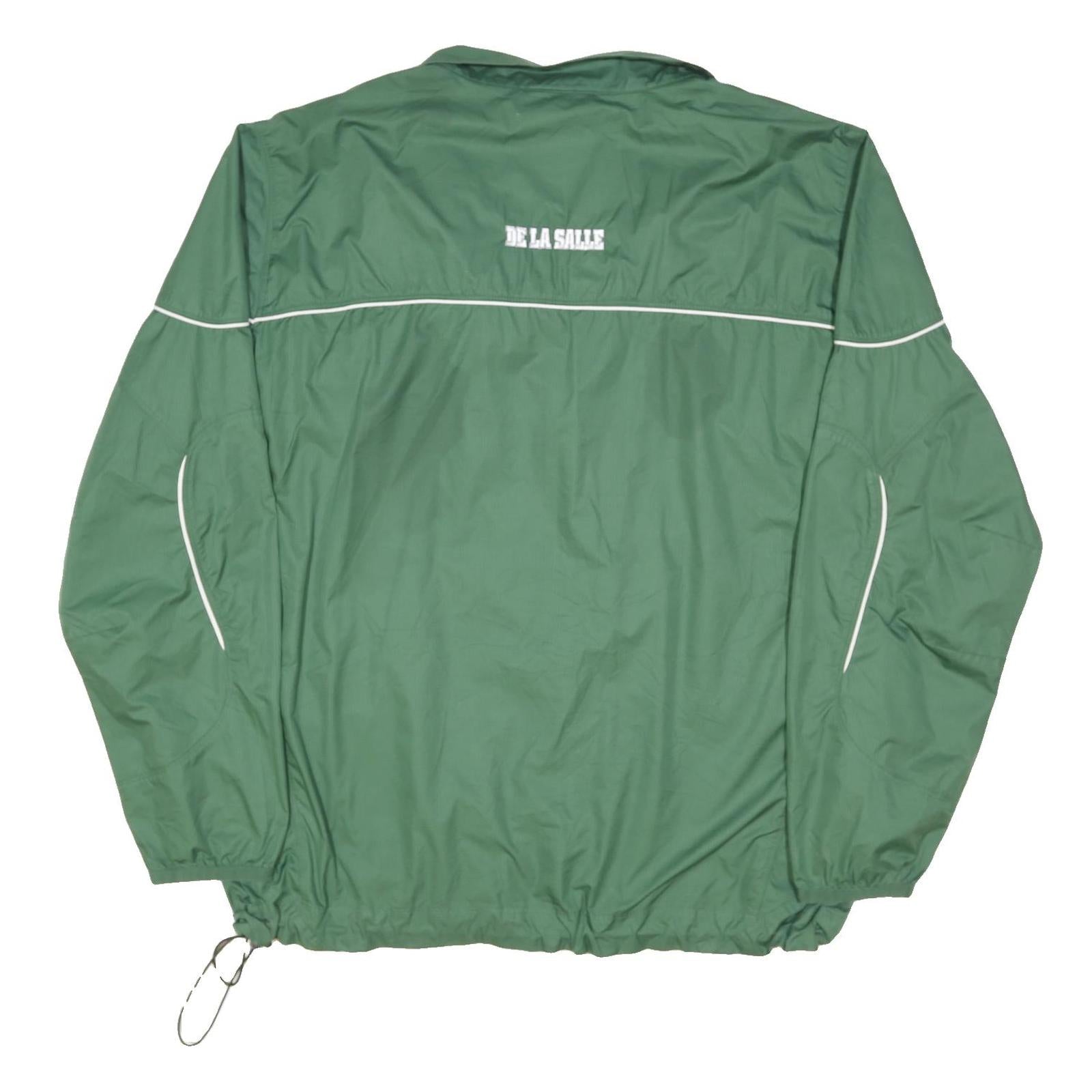 NIKE Mens Green Spartan Track Jacket XL Polyester Blend Zip Sportswear