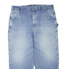 CARHARTT Mens Jeans Blue Regular Straight Denim Medium W44 L28 Workwear Zip