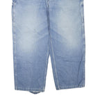 CARHARTT Mens Jeans Blue Regular Straight Denim Medium W44 L28 Workwear Zip