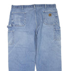CARHARTT Mens Jeans Blue Regular Straight Denim Medium W44 L28 Workwear Zip