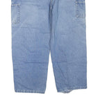 CARHARTT Mens Jeans Blue Regular Straight Denim Medium W44 L28 Workwear Zip