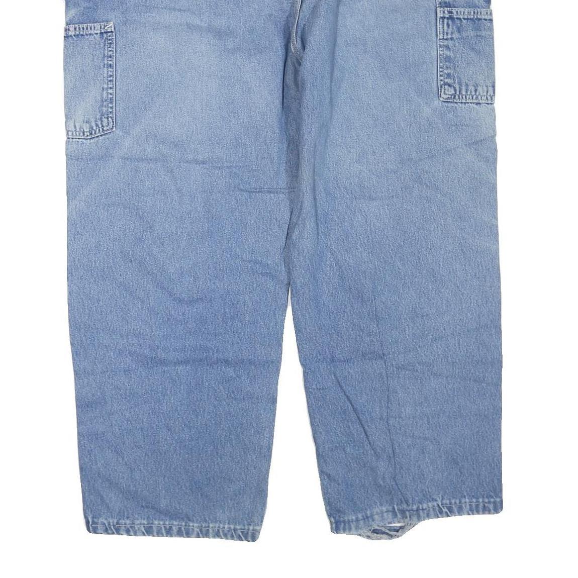 CARHARTT Mens Jeans Blue Regular Straight Denim Medium W44 L28 Workwear Zip