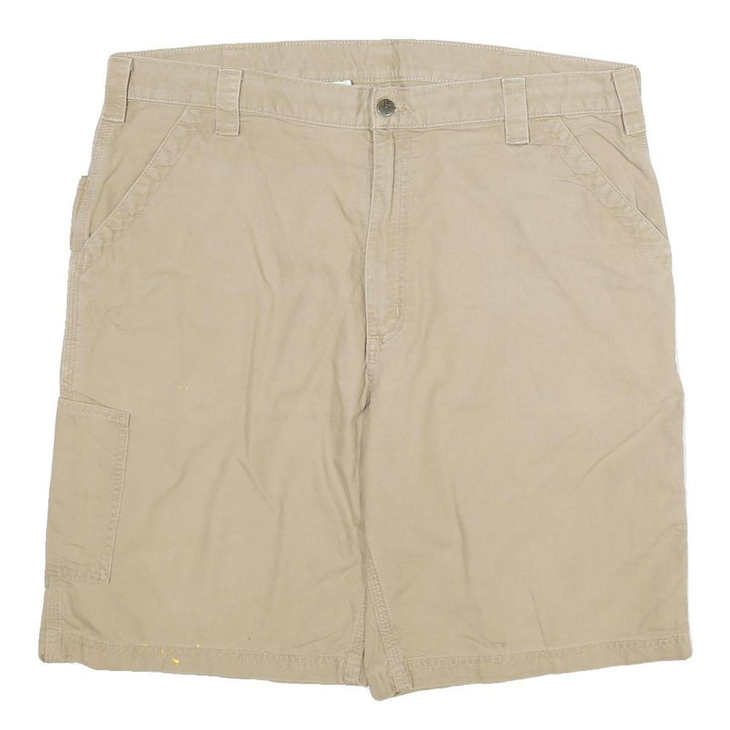 CARHARTT Mens Shorts Beige Casual Cotton Blend 3XL W38 Workwear Carpenter Pocket