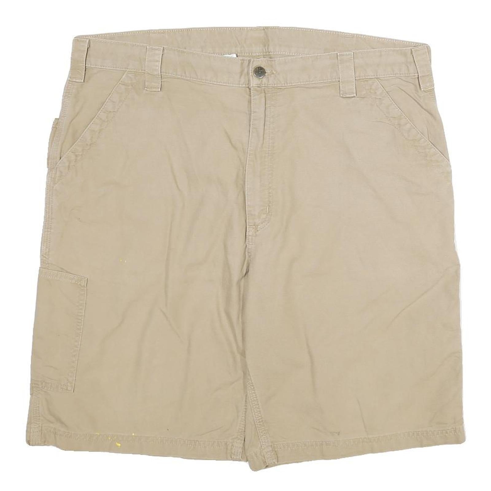 CARHARTT Mens Shorts Beige Casual Cotton Blend 3XL W38 Workwear Carpenter Pocket