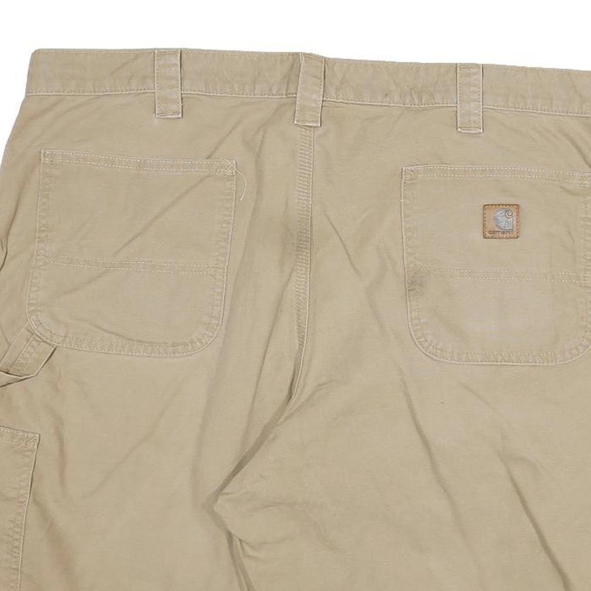 CARHARTT Mens Shorts Beige Casual Cotton Blend 3XL W38 Workwear Carpenter Pocket