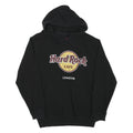 HARD ROCK CAFE Mens Black London Pullover Hoodie L Cotton Blend Casual