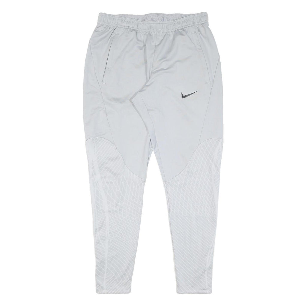 NIKE Mens Joggers White Reflective Pattern M W30 L28 Athletic Slim Fit Zip
