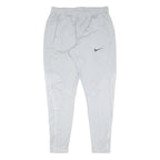 NIKE Mens Joggers White Reflective Pattern M W30 L28 Athletic Slim Fit Zip