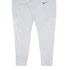 NIKE Mens Joggers White Reflective Pattern M W30 L28 Athletic Slim Fit Zip