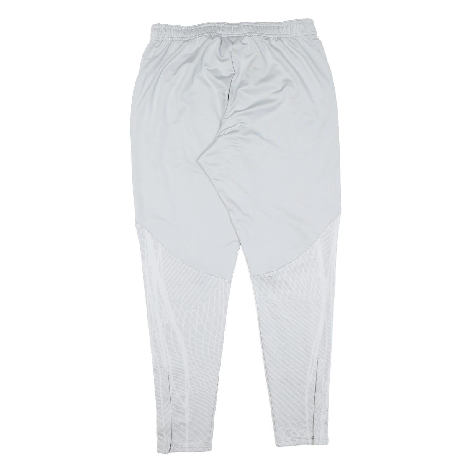 NIKE Mens Joggers White Reflective Pattern M W30 L28 Athletic Slim Fit Zip