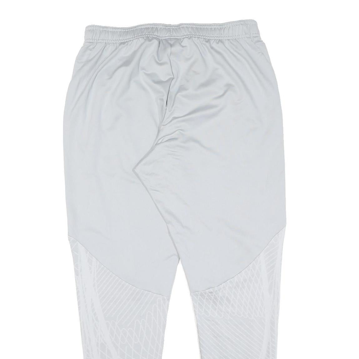 NIKE Mens Joggers White Reflective Pattern M W30 L28 Athletic Slim Fit Zip