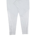 NIKE Mens Joggers White Reflective Pattern M W30 L28 Athletic Slim Fit Zip