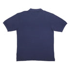 FILA Mens Blue Short Sleeve Plain 2XL Cotton Polo Shirt Casual Summer