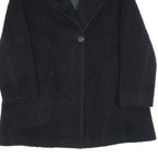 CINZIA ROCCA Womens Black Jacket M Polyester Blend Button Closure Cozy Chic