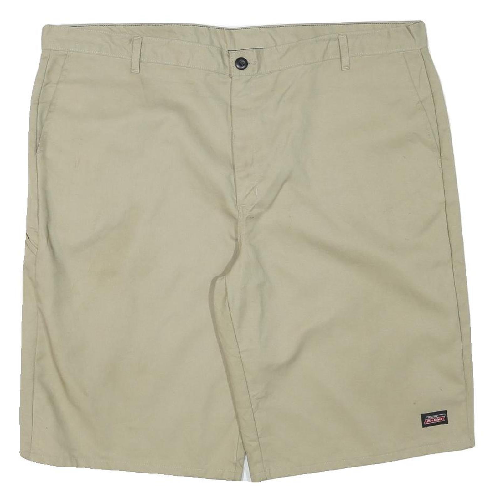 DICKIES Mens Shorts Beige Casual Cotton Blend 3XL W44 Utility Workwear