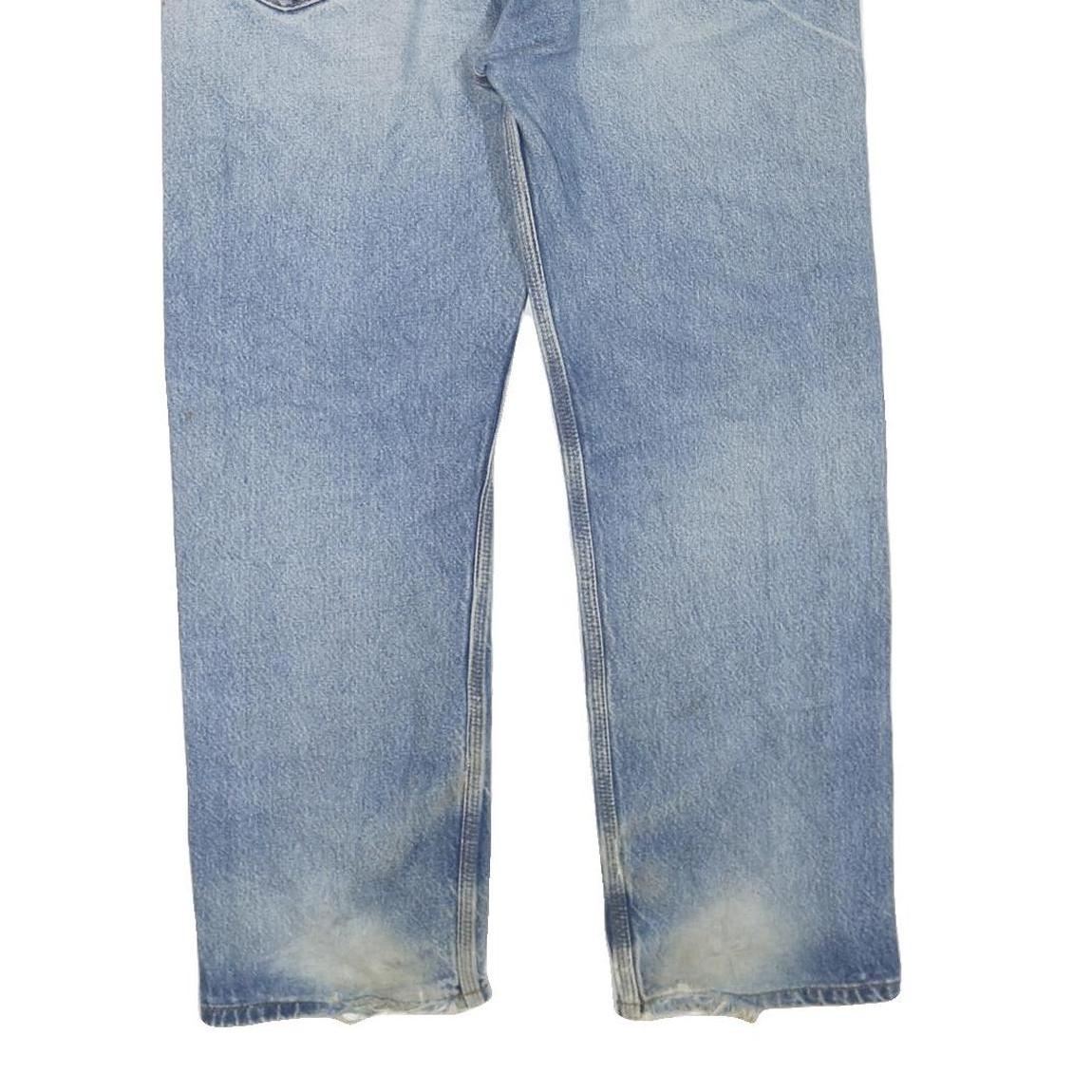 CARHARTT Mens Regular Fit Blue Denim Jeans W38 L30 Casual Workwear Zip Closure